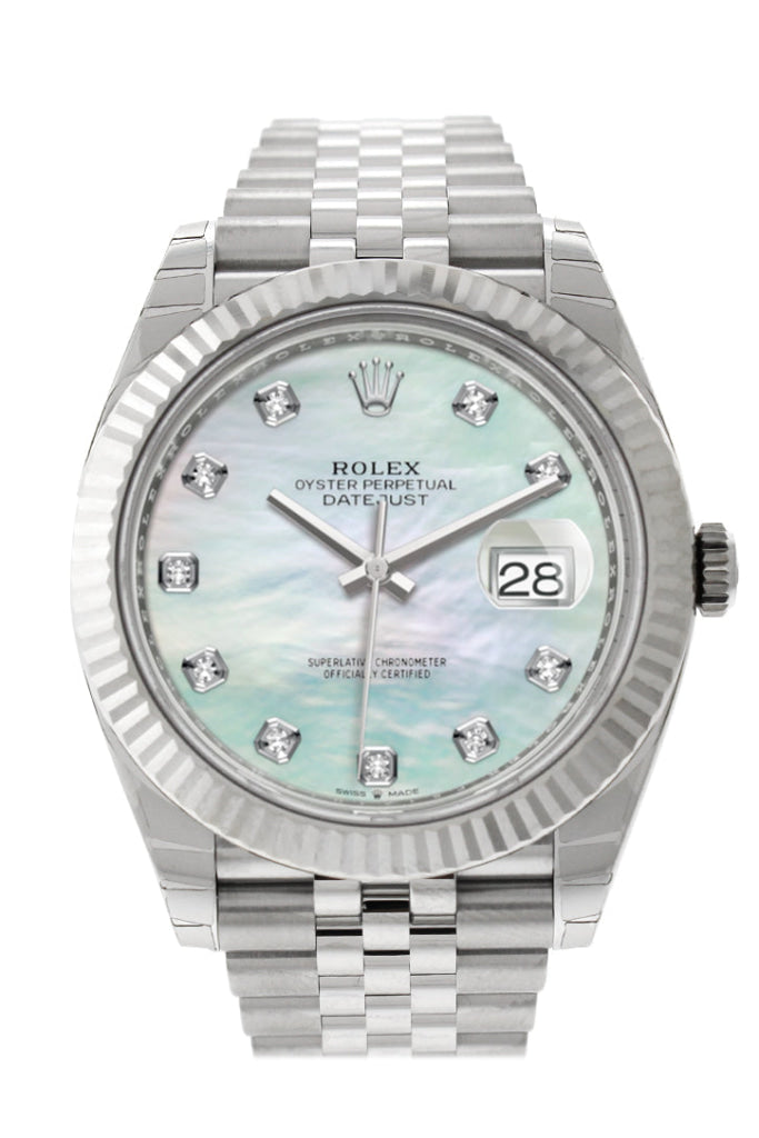 Rolex Datejust 41 White White Dial