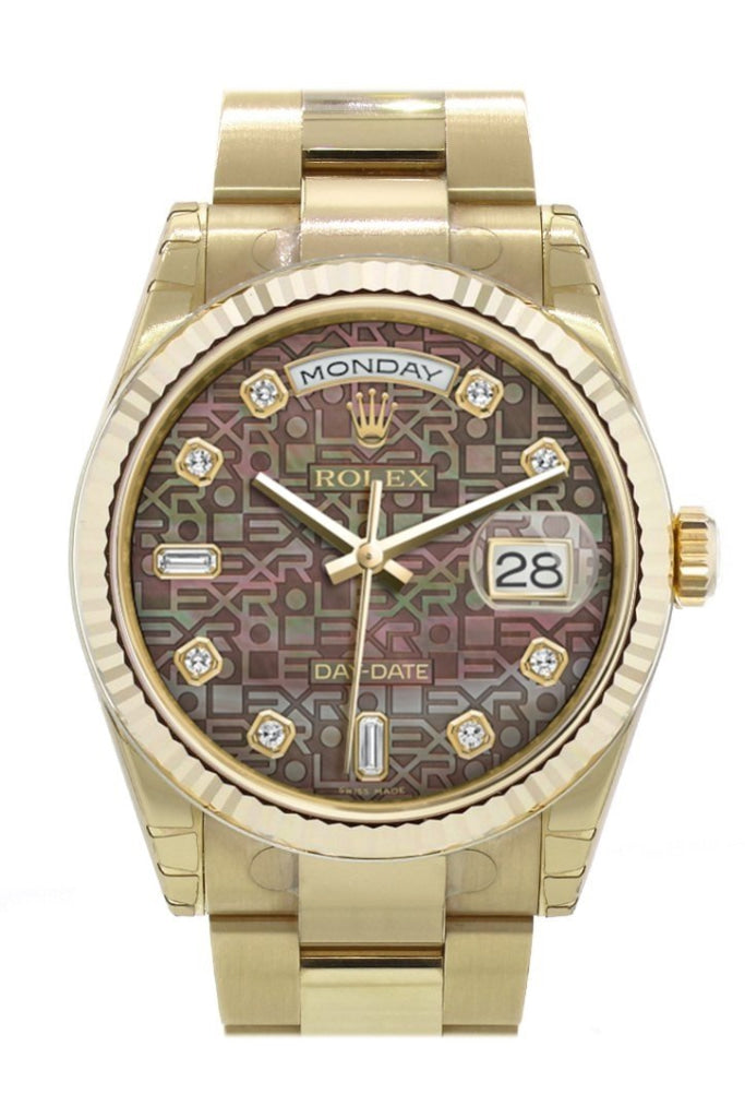 Rolex Day-Date 36 Black Black Dial