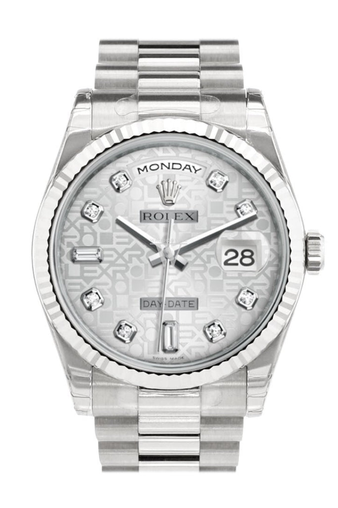 Rolex Day-Date 36 Silver Silver Dial - Image 2