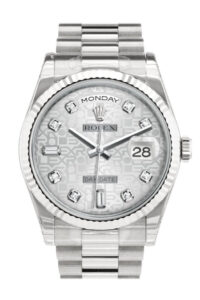 Rolex Day-Date 36 Silver Silver Dial