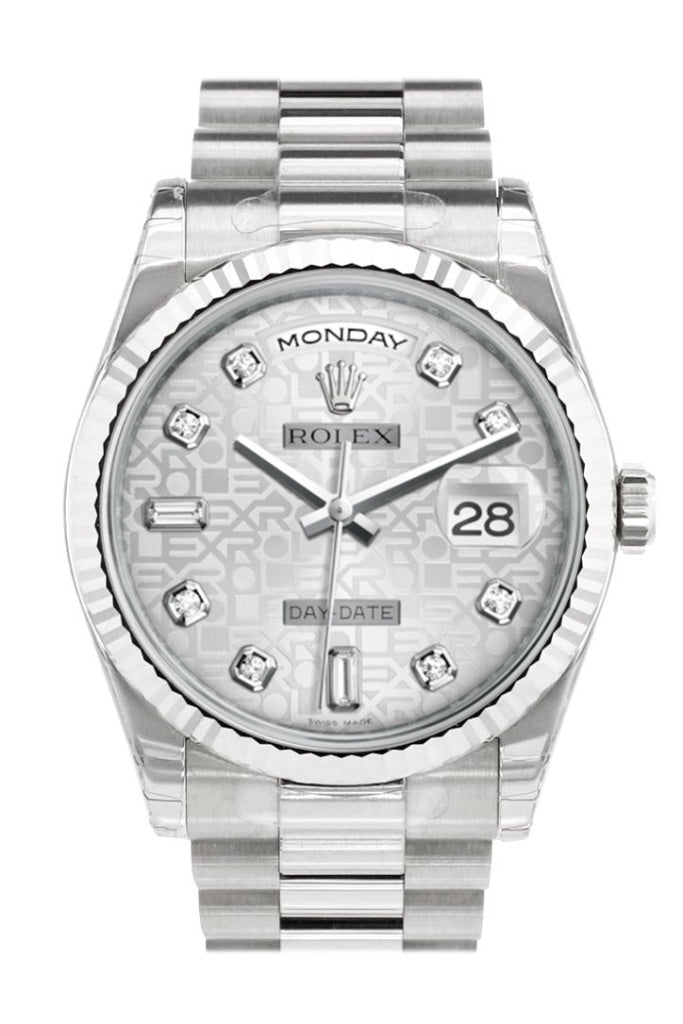 Rolex Day-Date 36 Silver Silver Dial