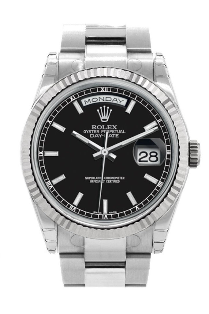 Rolex Day-Date 36 Black Black Dial