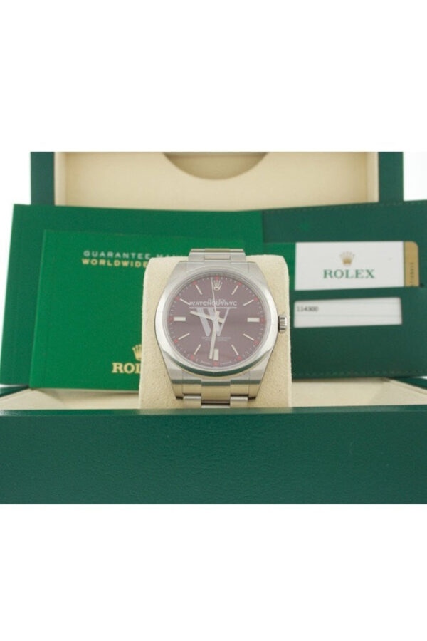 Rolex OYSTER PERPETUAL 39 Red Dial - Image 4