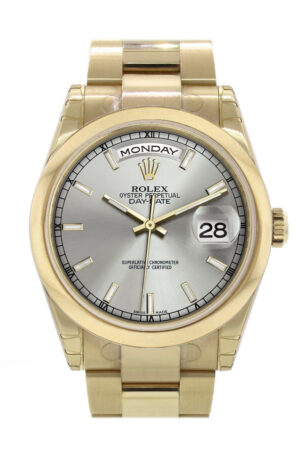 Rolex Day-Date 36 Silver Silver Dial