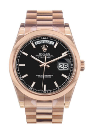 Rolex Day-Date 36 Black Black Dial