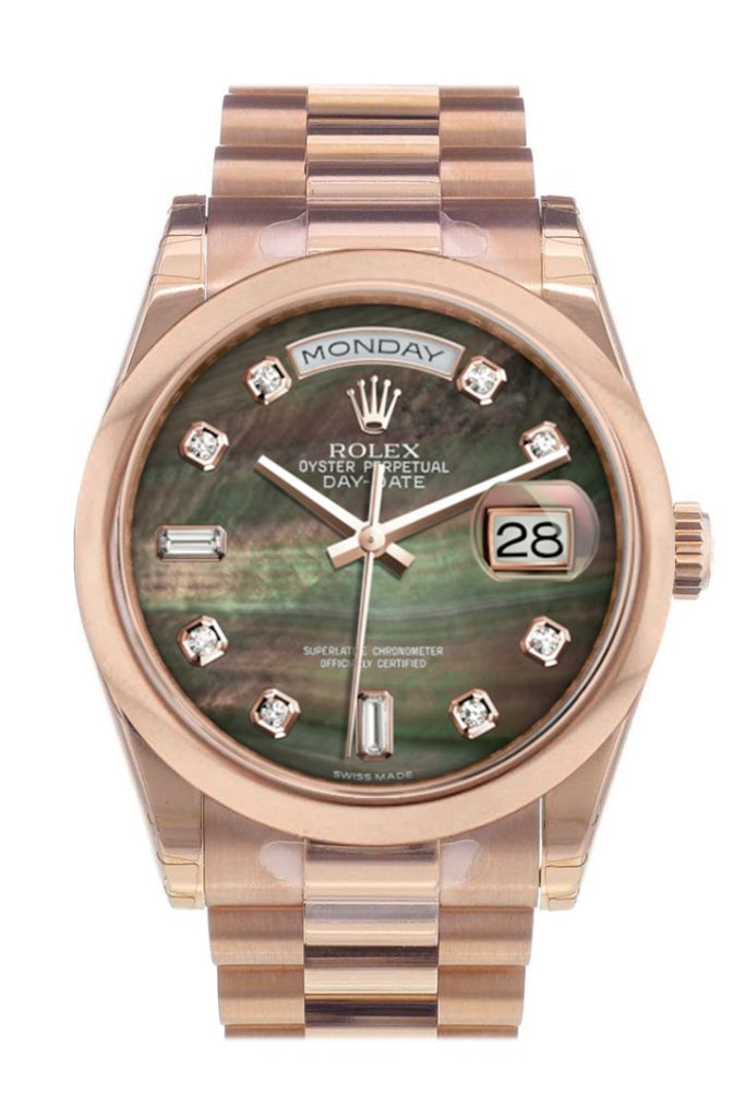 Rolex Day-Date 36 Black Black Dial