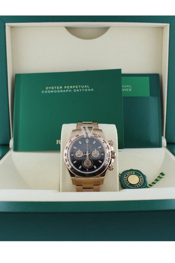 Rolex Cosmograph Daytona Black Black Dial - Image 6