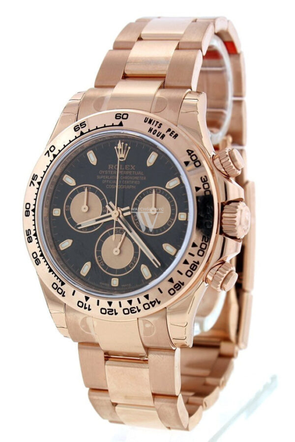 Rolex Cosmograph Daytona Black Black Dial - Image 4