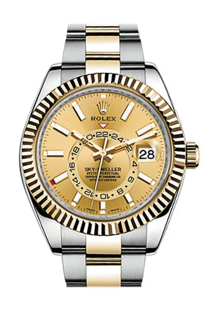 Rolex Sky Dweller Champagne Champagne Dial