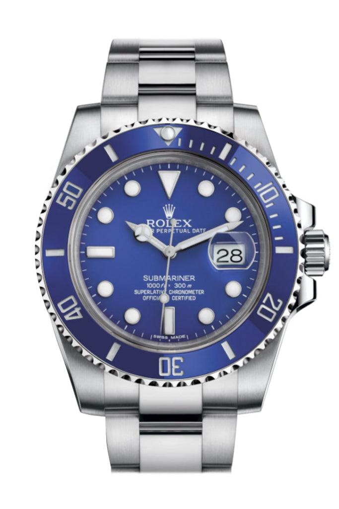 Rolex Submariner Date 18K White Dial