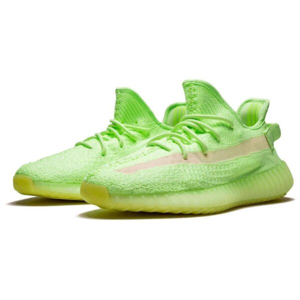 Yeezy Boost 350 V2 ‘Glow In The Dark’ Green - Image 2