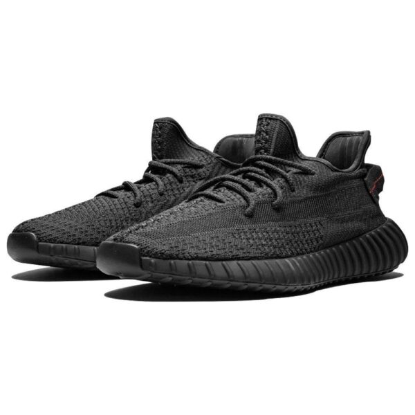 adidas Yeezy Boost 350 V2 Static Black Non-Reflective - Image 2