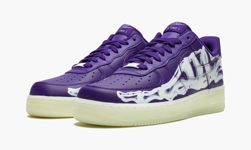 Air Force 1 Low ’07 QS “Purple Skeleton Halloween” - Image 3