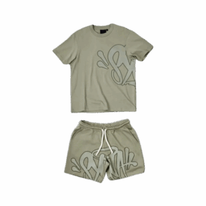 SYNA WORLD LOGO T-SHIRT – SHORT SET – SAGE/KHAKI