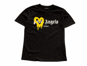 PALM – T SHIRT BLACK & YELLOW