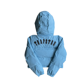TS – WOMAN IROGANGATE DETACHABLE HOODED PUFFER – ICE BLUE - Image 2