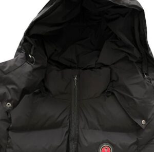 TS – PUFFER JACKET-BLACK RED