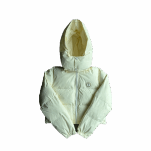 TS – WOMAN IROGANGATE DETACHABLE HOODED PUFFER – WHITE CREAM