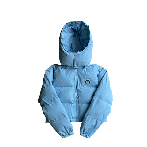 TS – WOMAN IROGANGATE DETACHABLE HOODED PUFFER – ICE BLUE