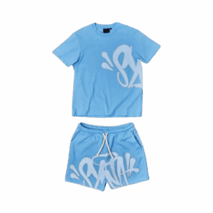 SYNA WORLD LOGO T-SHIRT – SHORT SET – BLUE