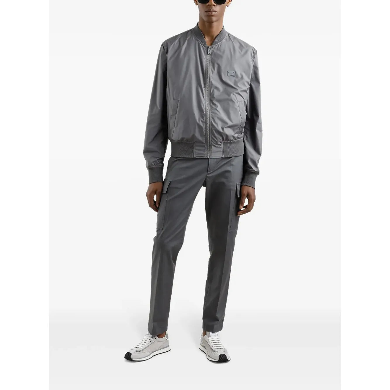 Bomber Dolce & Gabbana - Nylon - Gris - Image 2