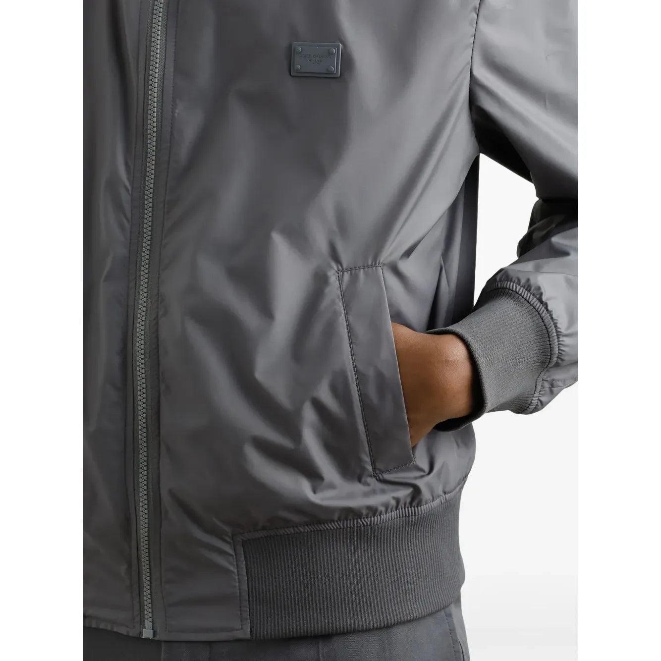 Bomber Dolce & Gabbana - Nylon - Gris - Image 4