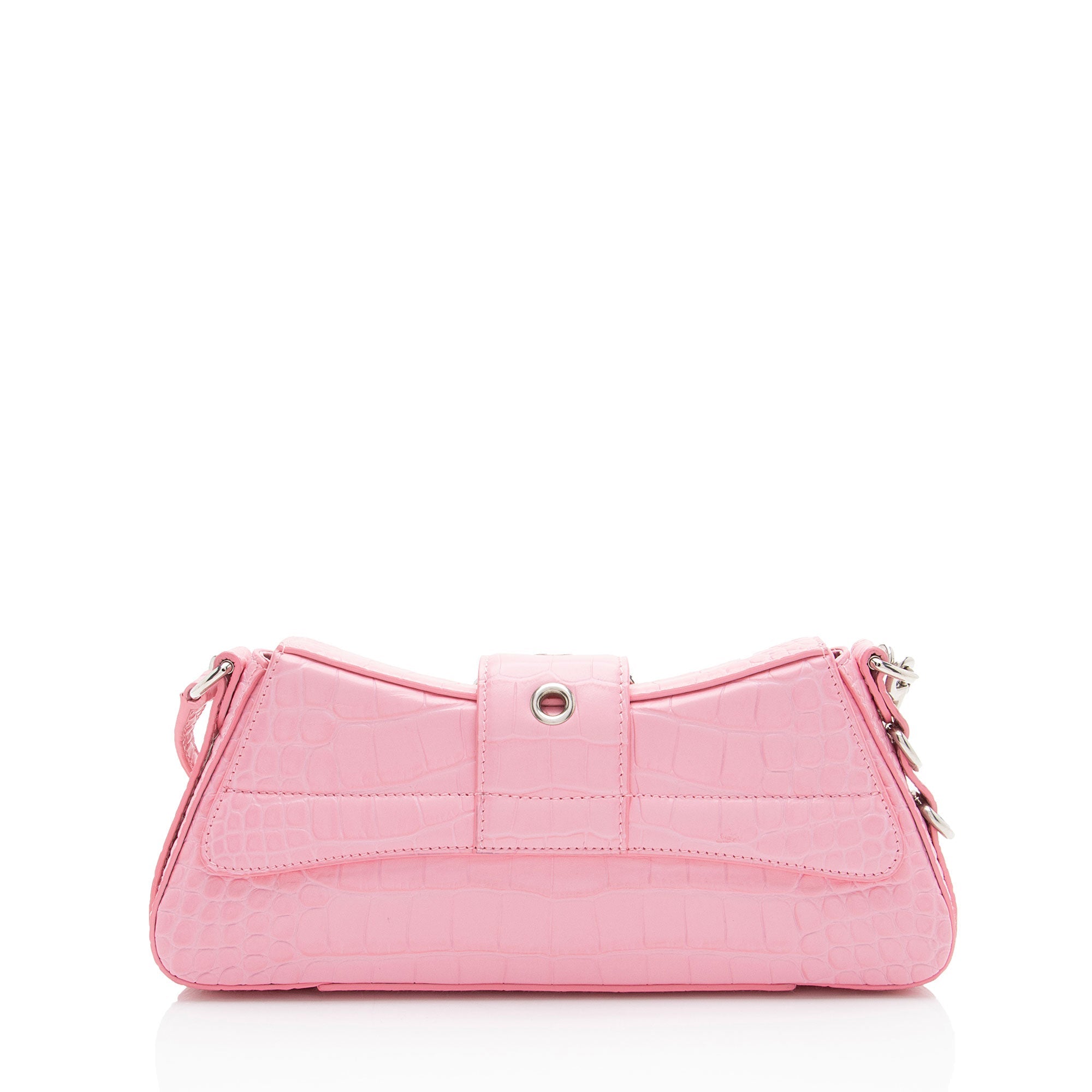 Balenciaga Croc Embossed Leather Lindsay Shoulder Bag - Image 3