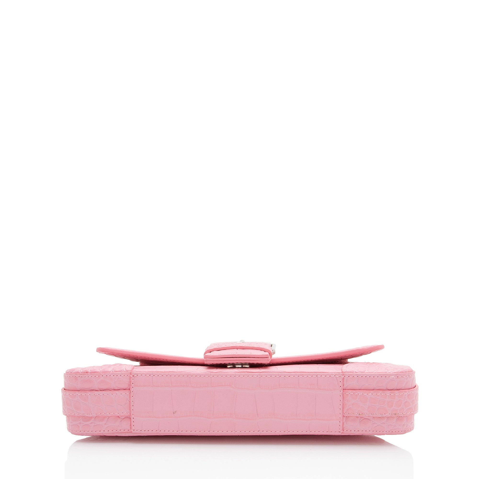 Balenciaga Croc Embossed Leather Lindsay Shoulder Bag - Image 4