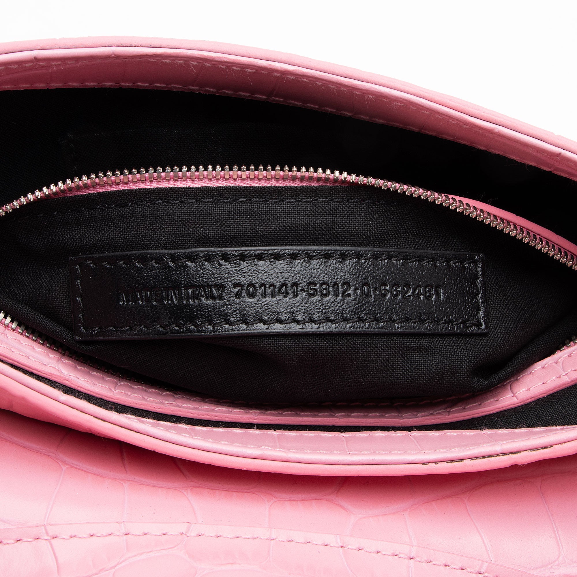 Balenciaga Croc Embossed Leather Lindsay Shoulder Bag - Image 6