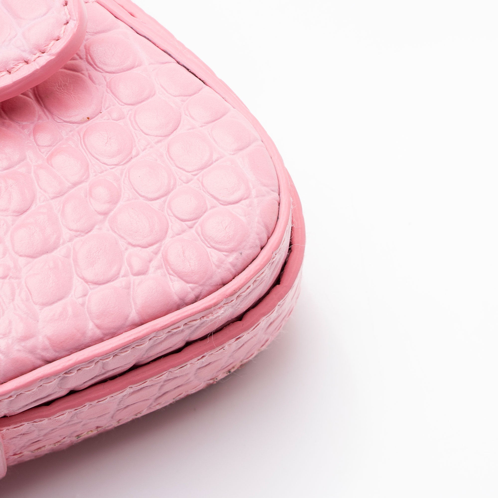Balenciaga Croc Embossed Leather Lindsay Shoulder Bag - Image 10
