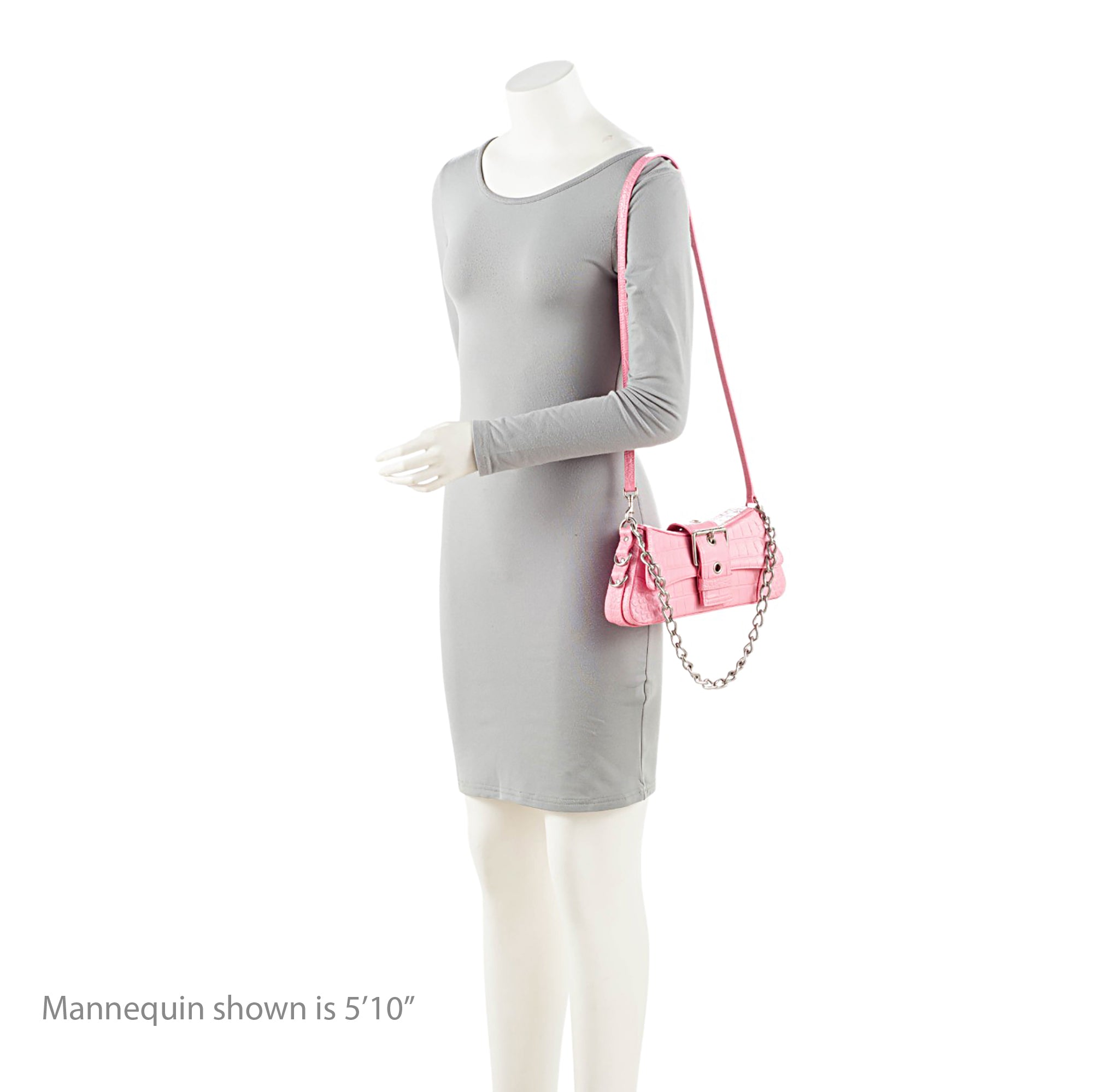 Balenciaga Croc Embossed Leather Lindsay Shoulder Bag - Image 5