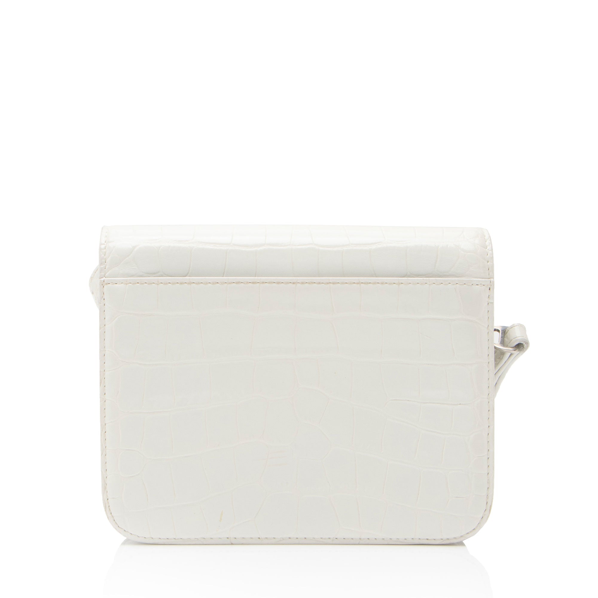 Balenciaga Croc Embossed Leather Small B Bag - Image 3