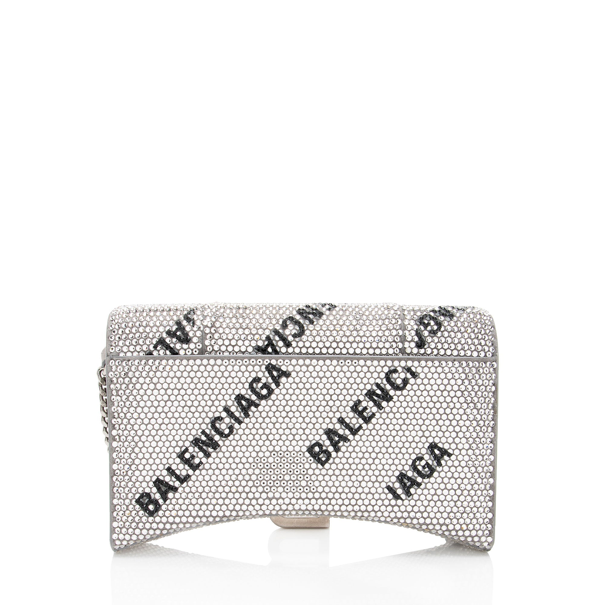 Balenciaga Crystal Logo Hourglass Chain Bag - Image 3