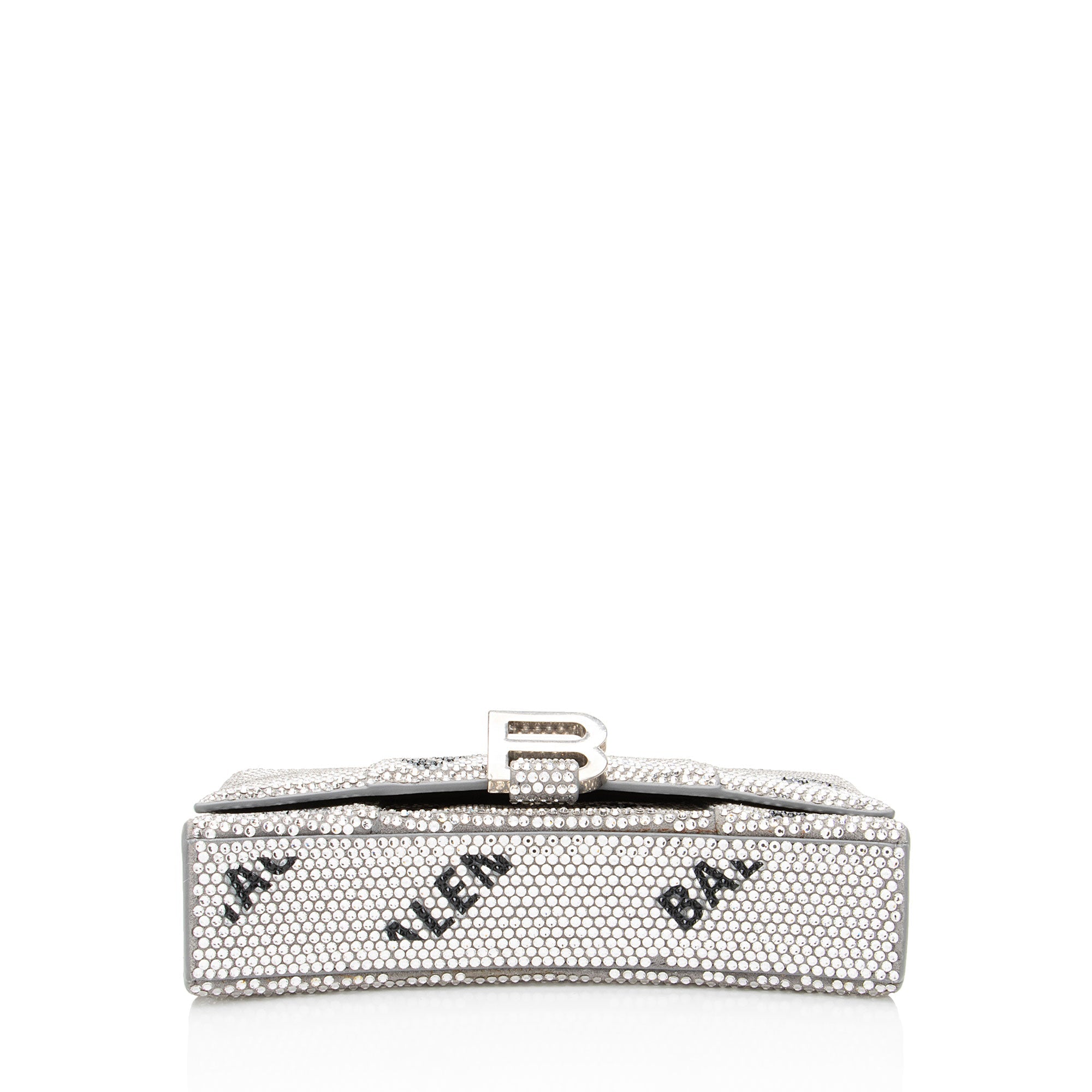 Balenciaga Crystal Logo Hourglass Chain Bag - Image 4