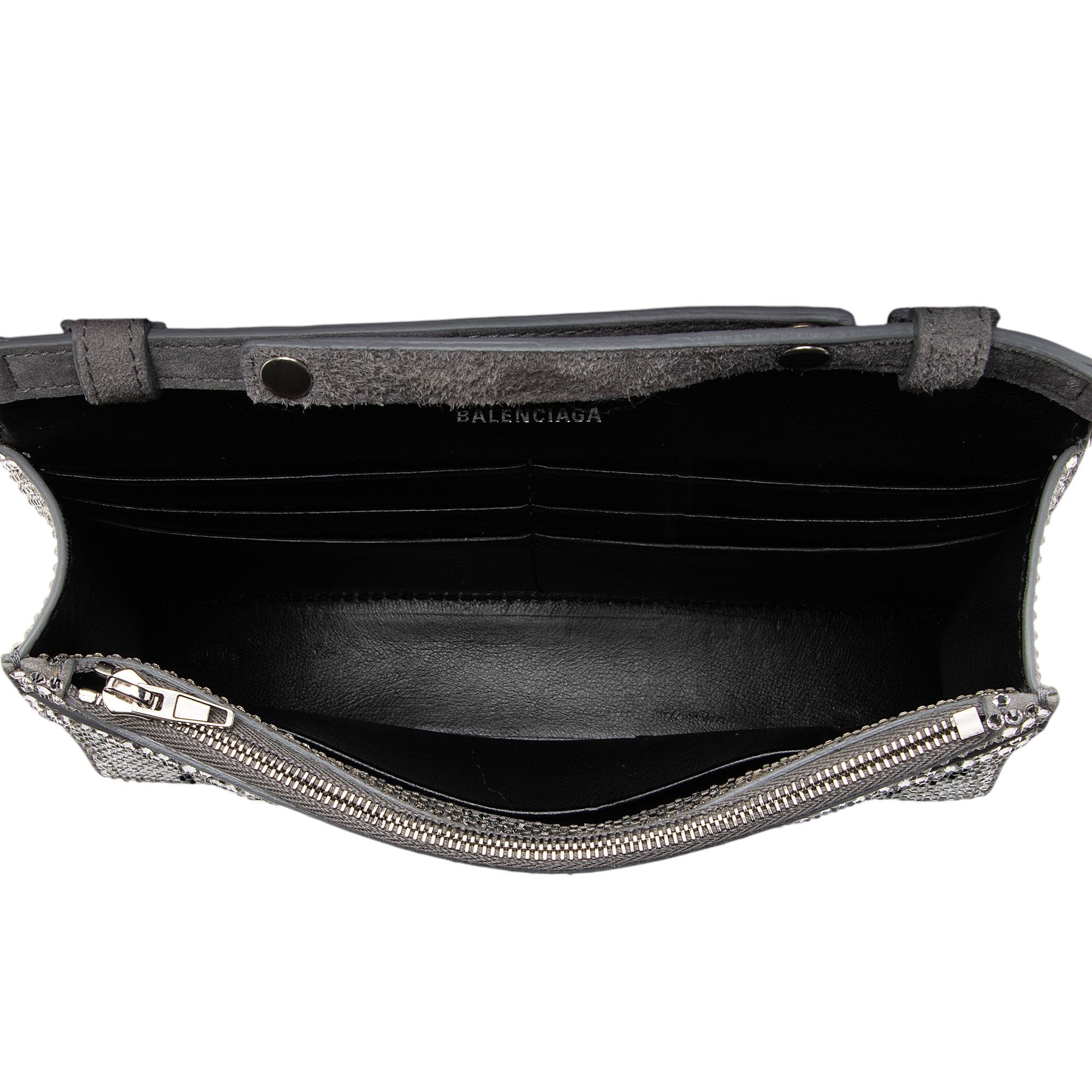 Balenciaga Crystal Logo Hourglass Chain Bag - Image 7