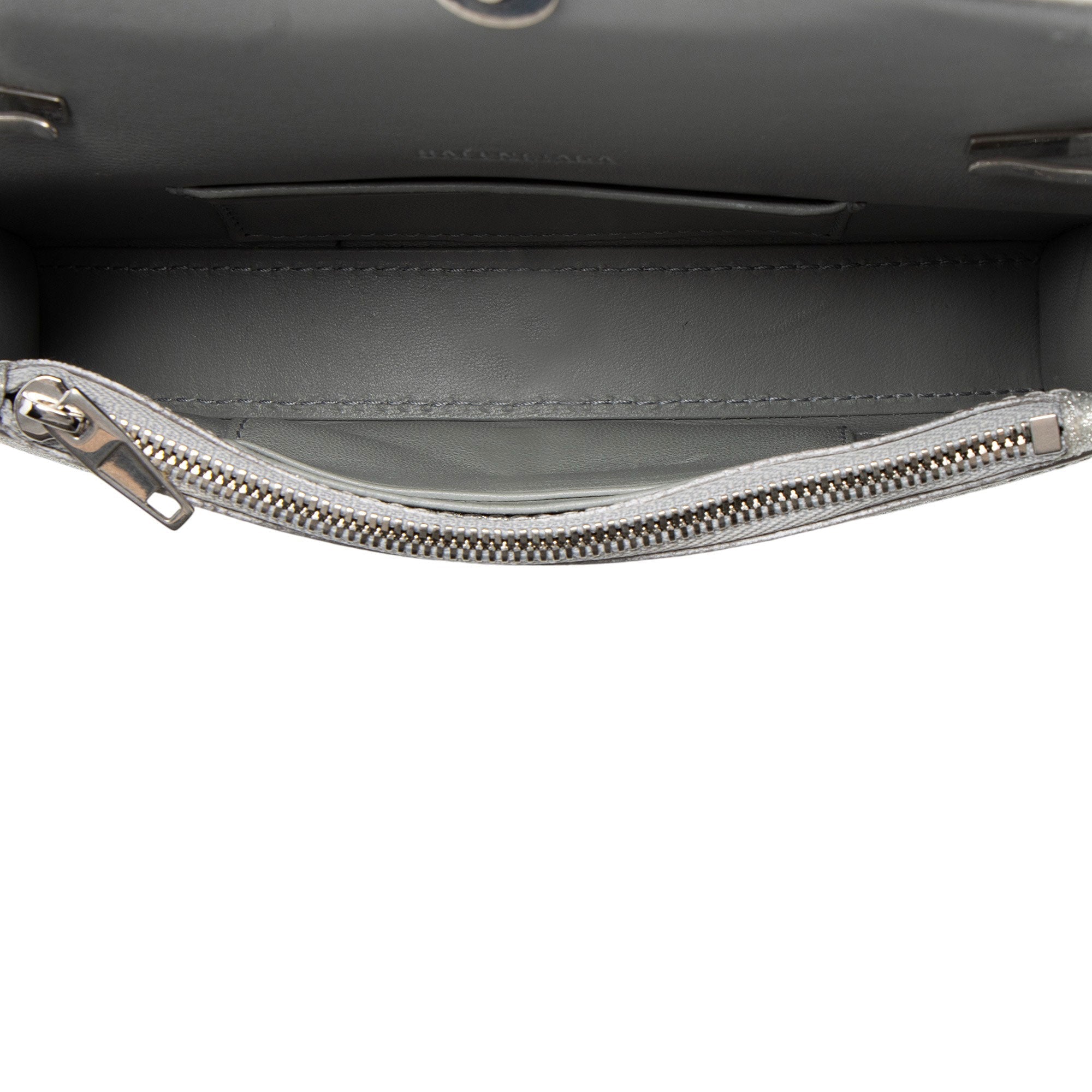 Balenciaga Glitter Hourglass XS Wallet on Chain - Image 7