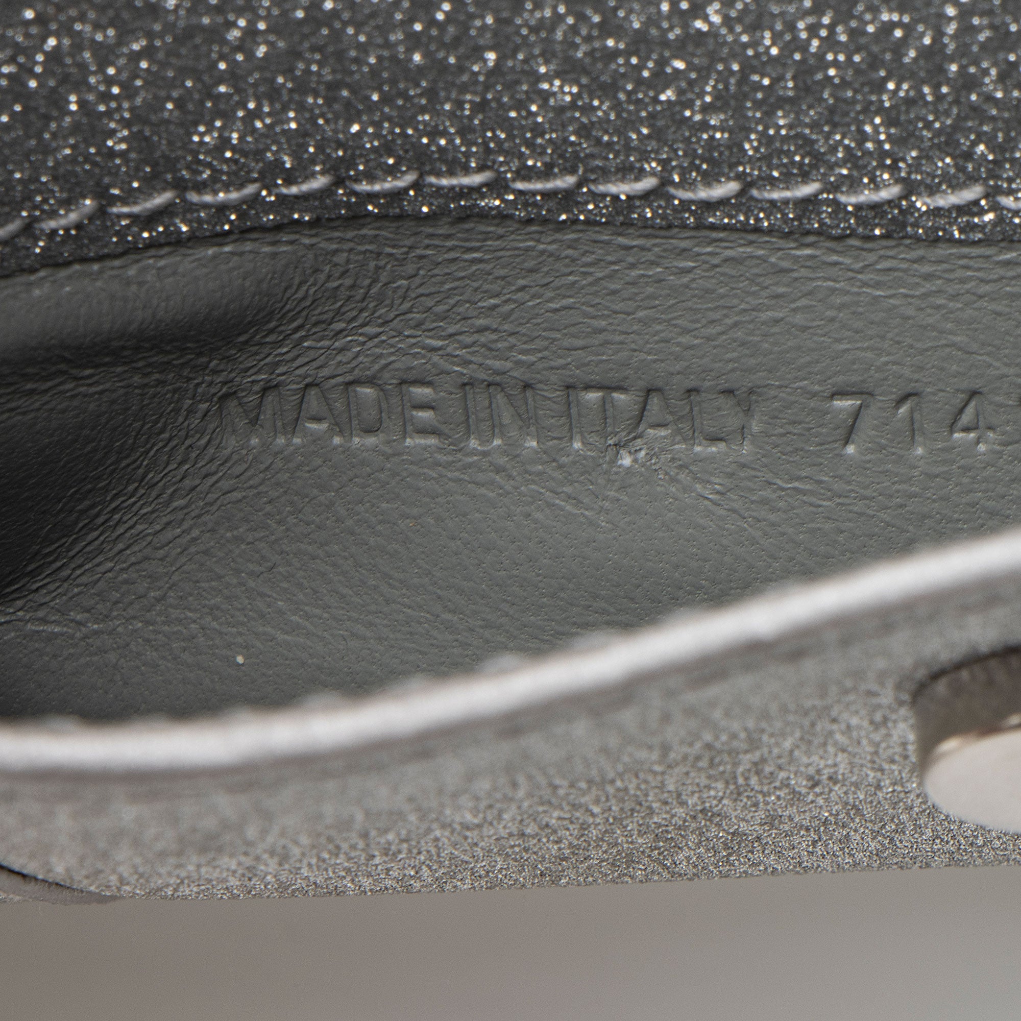 Balenciaga Glitter Hourglass XS Wallet on Chain - Image 9