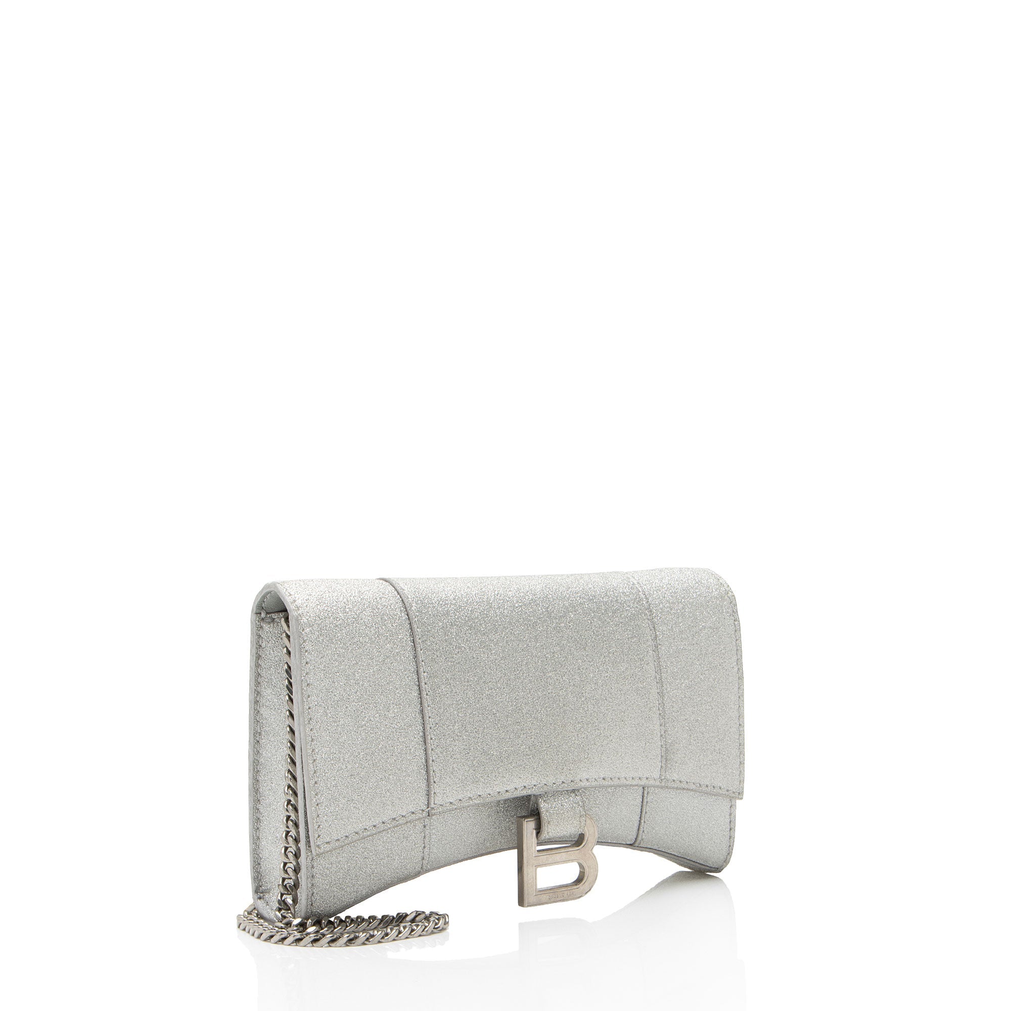 Balenciaga Glitter Hourglass XS Wallet on Chain - Image 2