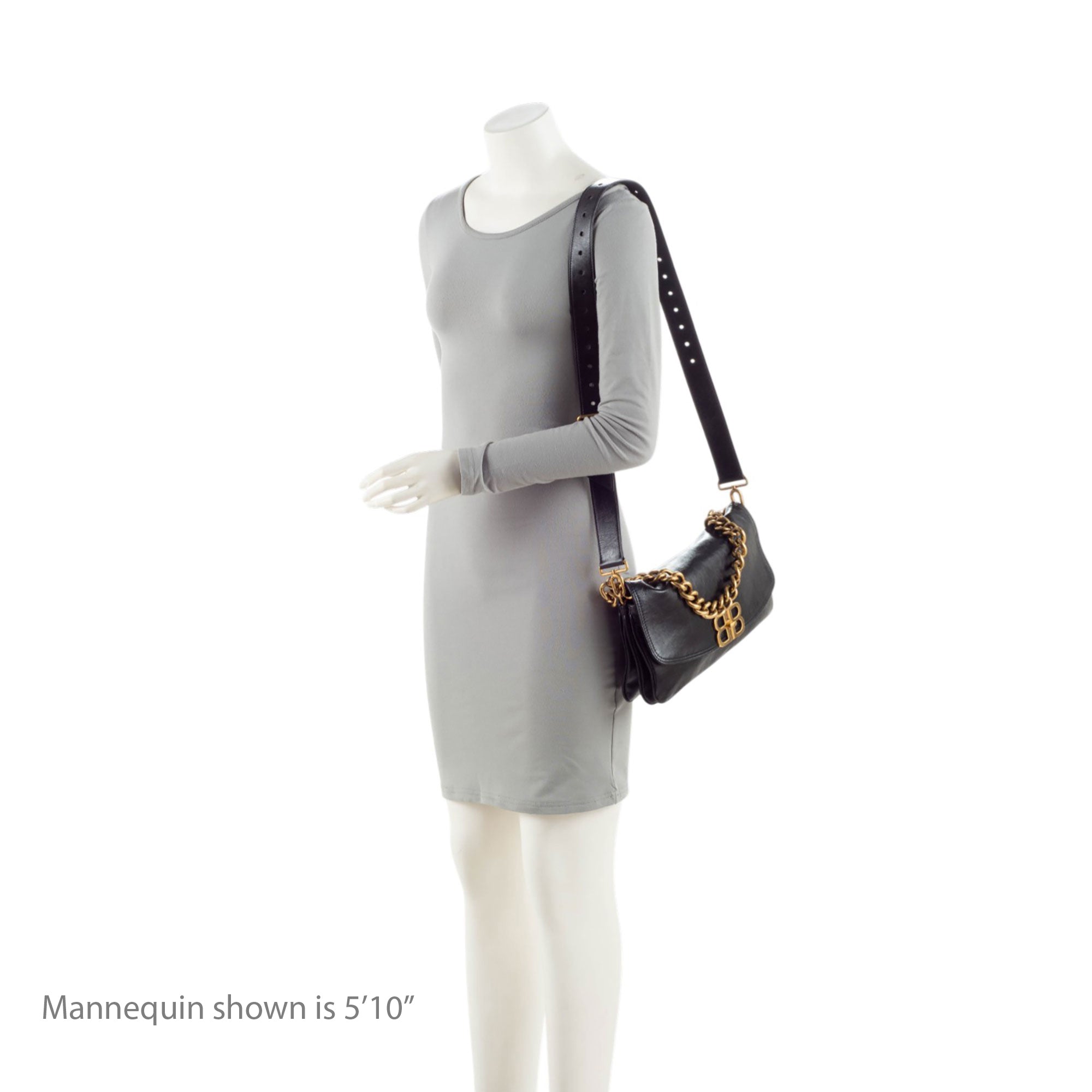Balenciaga Leather BB Soft Medium Shoulder Bag - Image 5