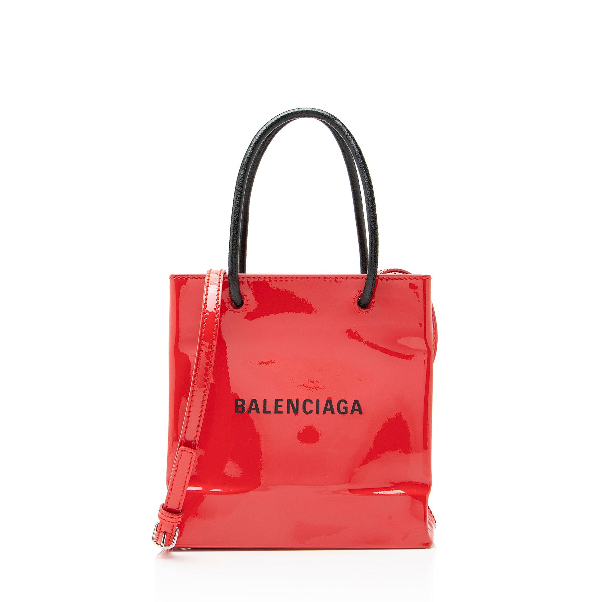 Balenciaga Patent Leather XXS Shopping Tote