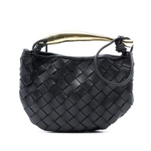 Bottega Veneta Baby Lambskin Intrecciato Sardine