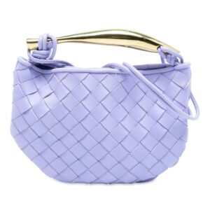 Bottega Veneta Baby Lambskin Intrecciato Sardine