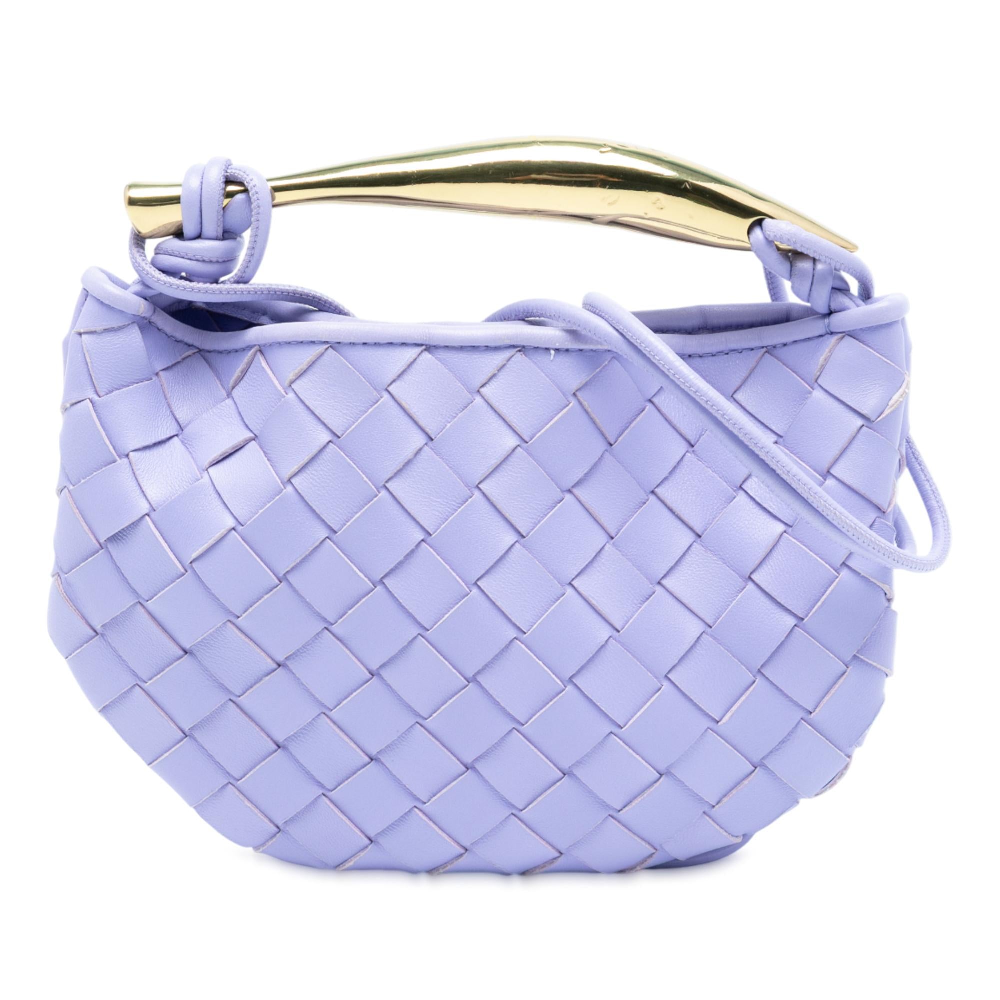 Bottega Veneta Baby Lambskin Intrecciato Sardine