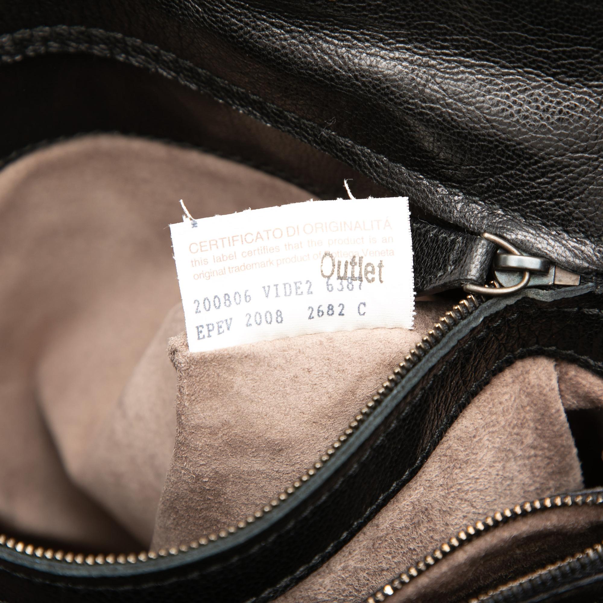 Bottega Veneta Bicolor Nappa Intrecciato Vertical Convertible Satchel - Image 7
