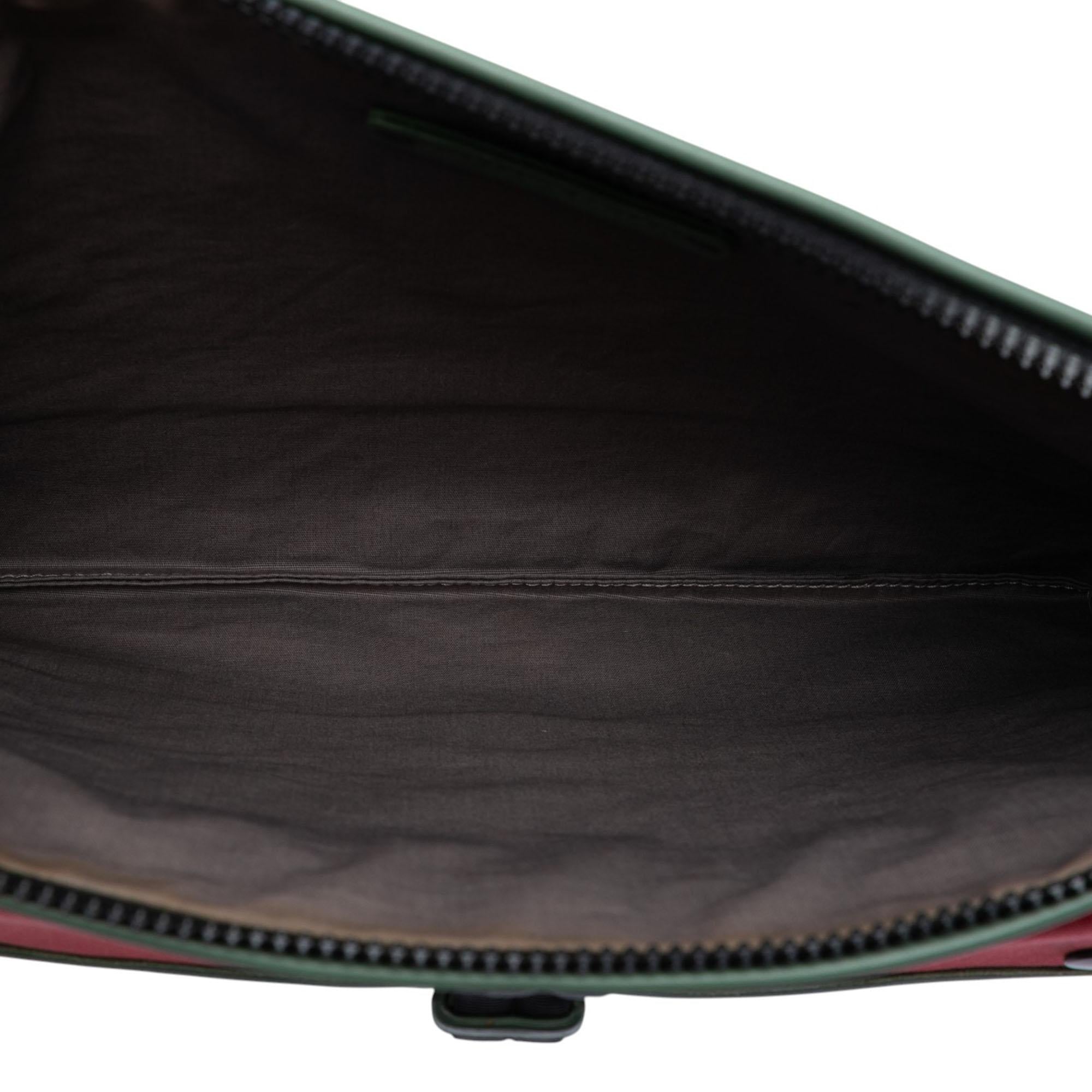 Bottega Veneta Canvas and Nappa Intrecciato Clutch - Image 4