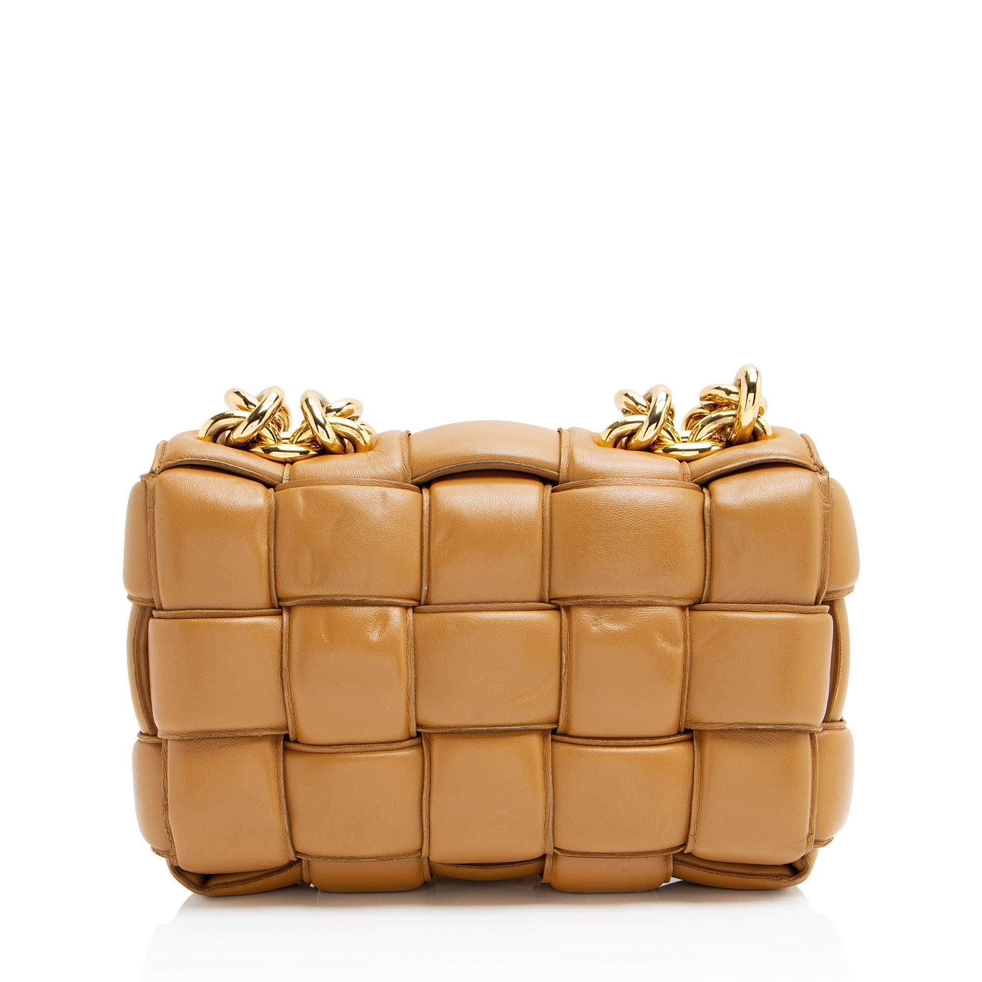 Bottega Veneta Lambskin Cassette Chain Maxi Shoulder Bag - Image 3