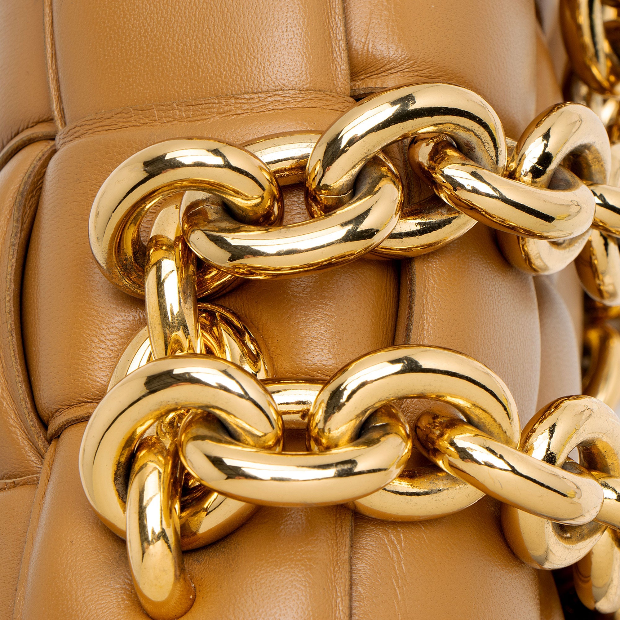 Bottega Veneta Lambskin Cassette Chain Maxi Shoulder Bag - Image 12