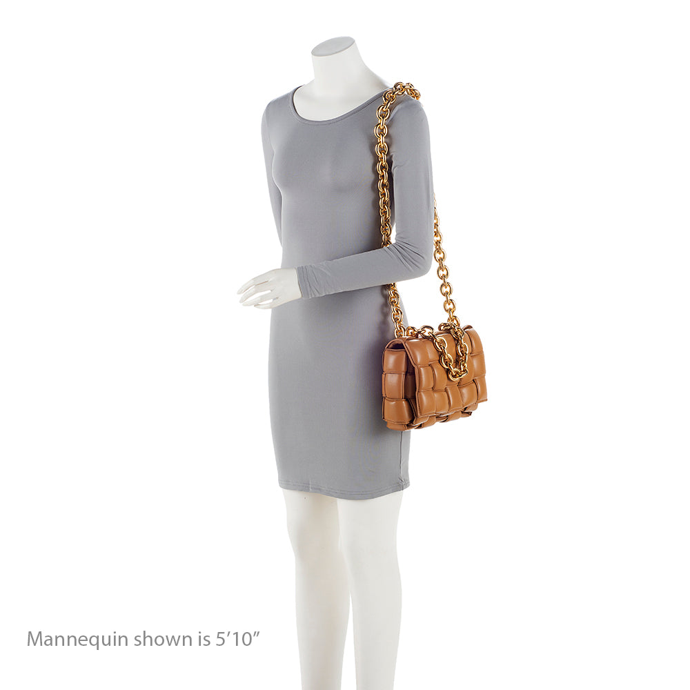 Bottega Veneta Lambskin Cassette Chain Maxi Shoulder Bag - Image 5