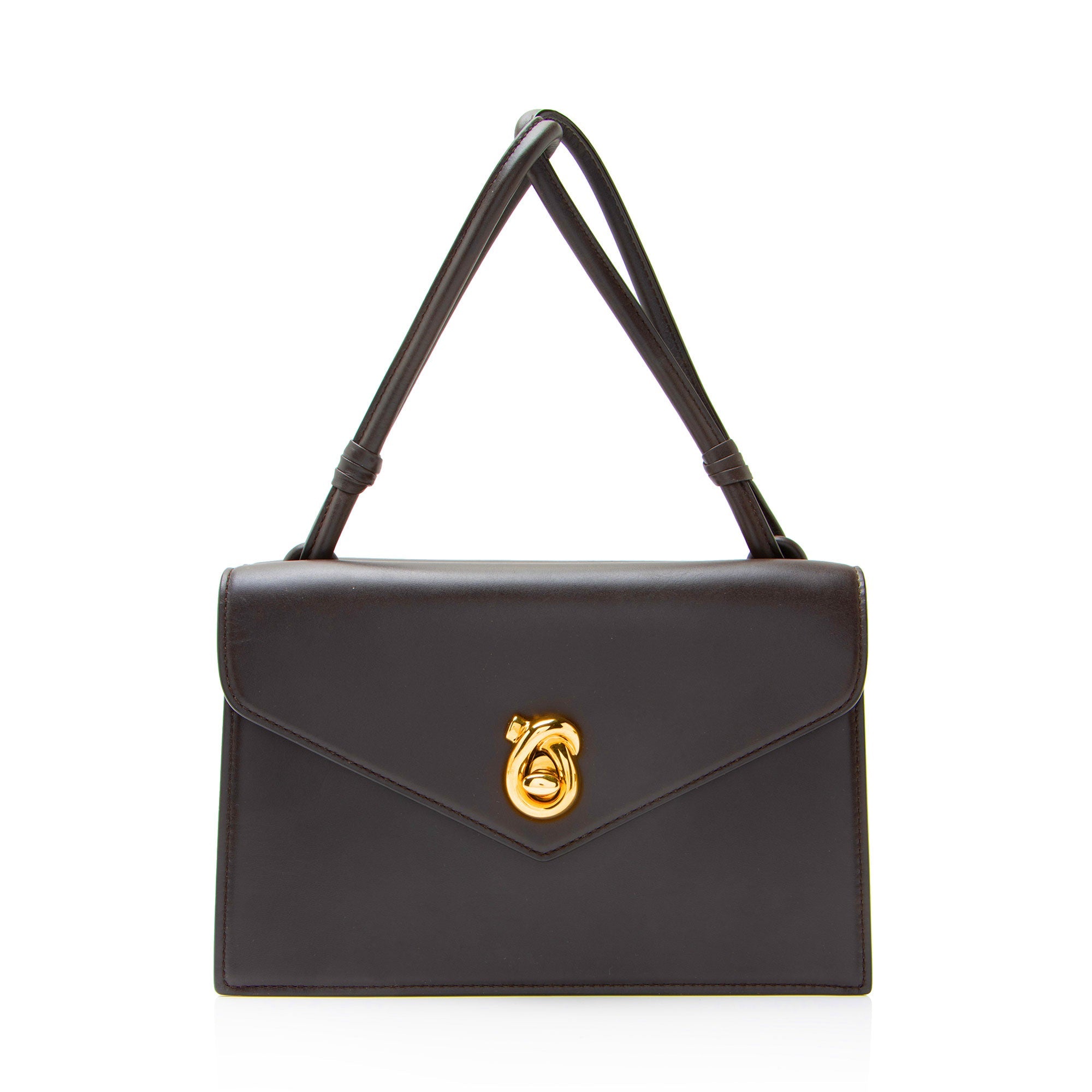 Bottega Veneta Lambskin Knot Lock Nodo Piano Top Handle