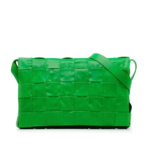 Bottega Veneta Maxi Paper Calfskin Intrecciato Cassette Crossbody